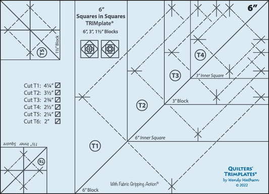 6" Squares in Squares TRIMplate