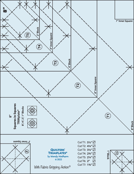 8" Squares in Squares TRIMplate